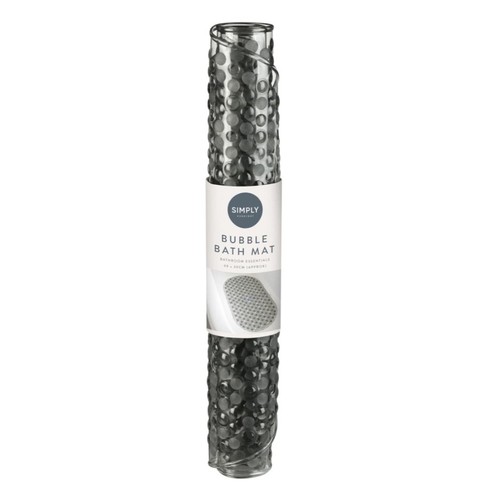 Bubble bathmat grey non - bubble,