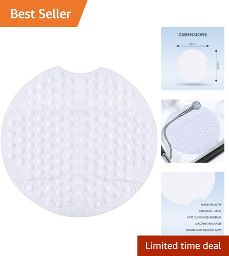 Round shower mat 55cm - round,