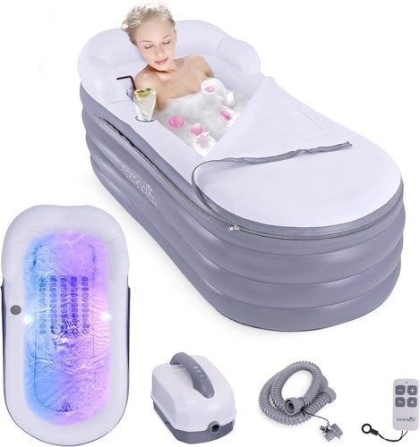 With bubble massage mat - with,